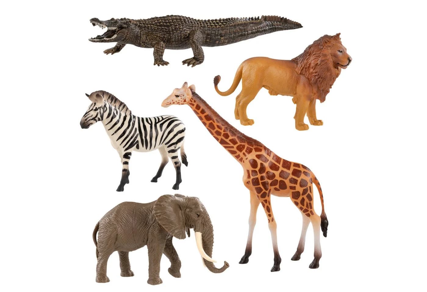Idena Tierfigur Set Zootiere 10cm 5 Stück