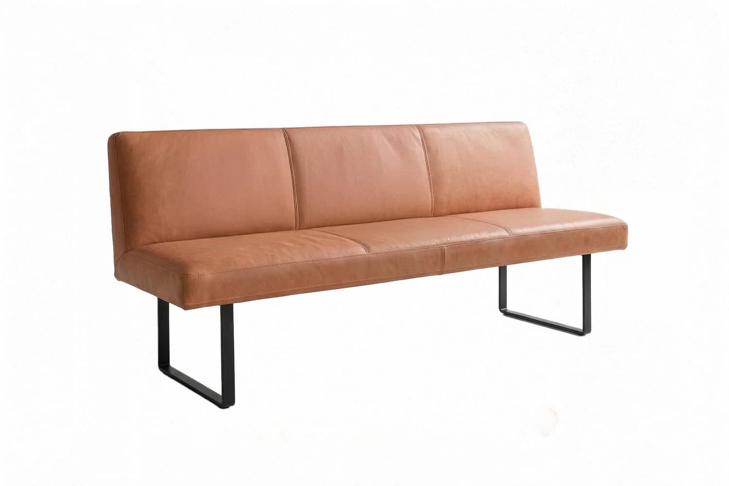 KAWOLA ESSZIMMERBANK ELEEN Braun Leder