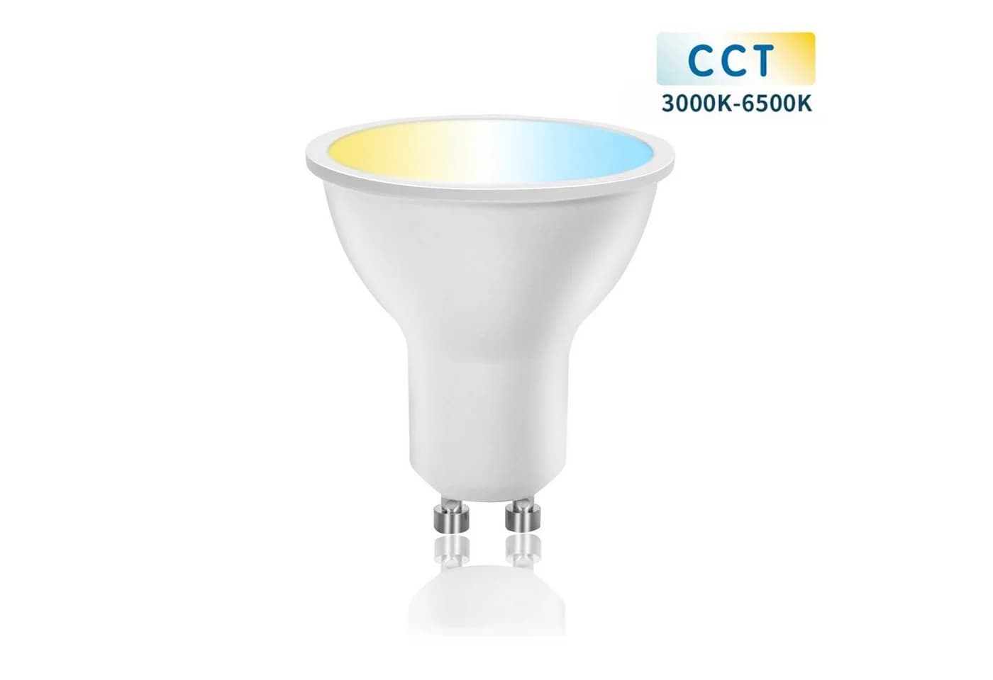 Aigostar LED-Leuchtmittel WLAN + Bluetooth 6W GU10 CCT Smart Home Strahler