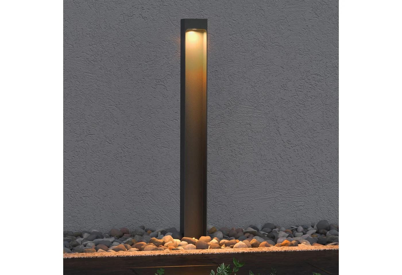 Mai & Mai LED Außen-Stehlampe Sandgrau dunkel IP65 Wegeleuchte