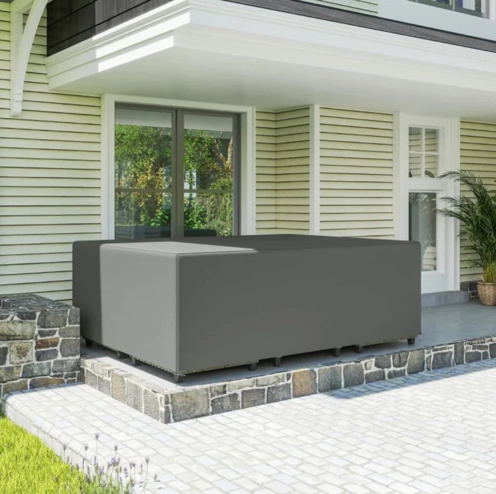 XDeer Schutzhülle für Gartenmöbel Grau Wasserdicht